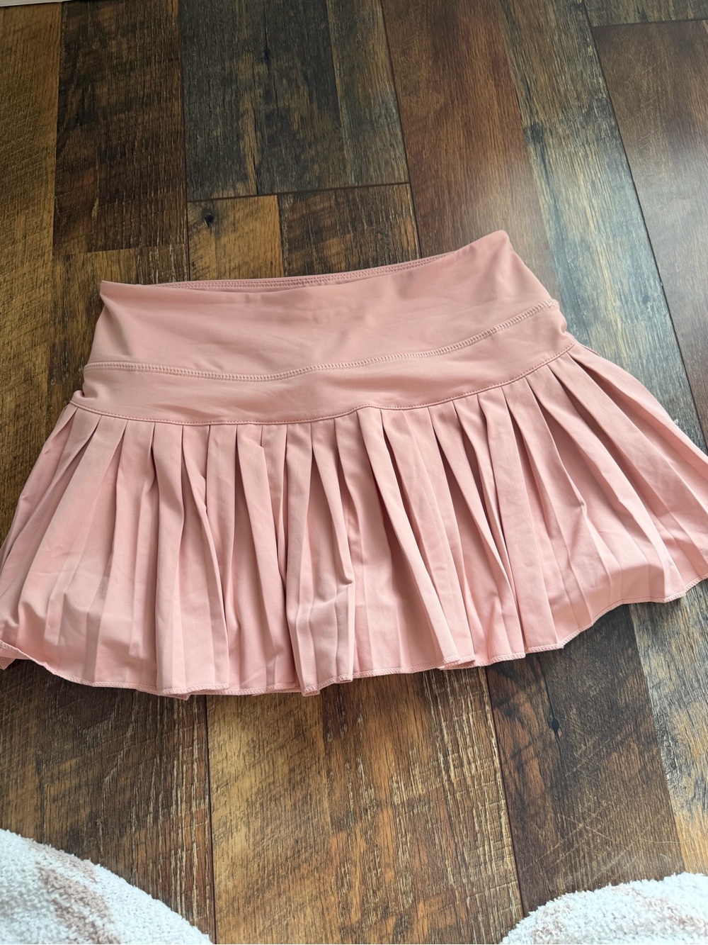 Pleated Light Pink Women's Gold Hinge Skirt